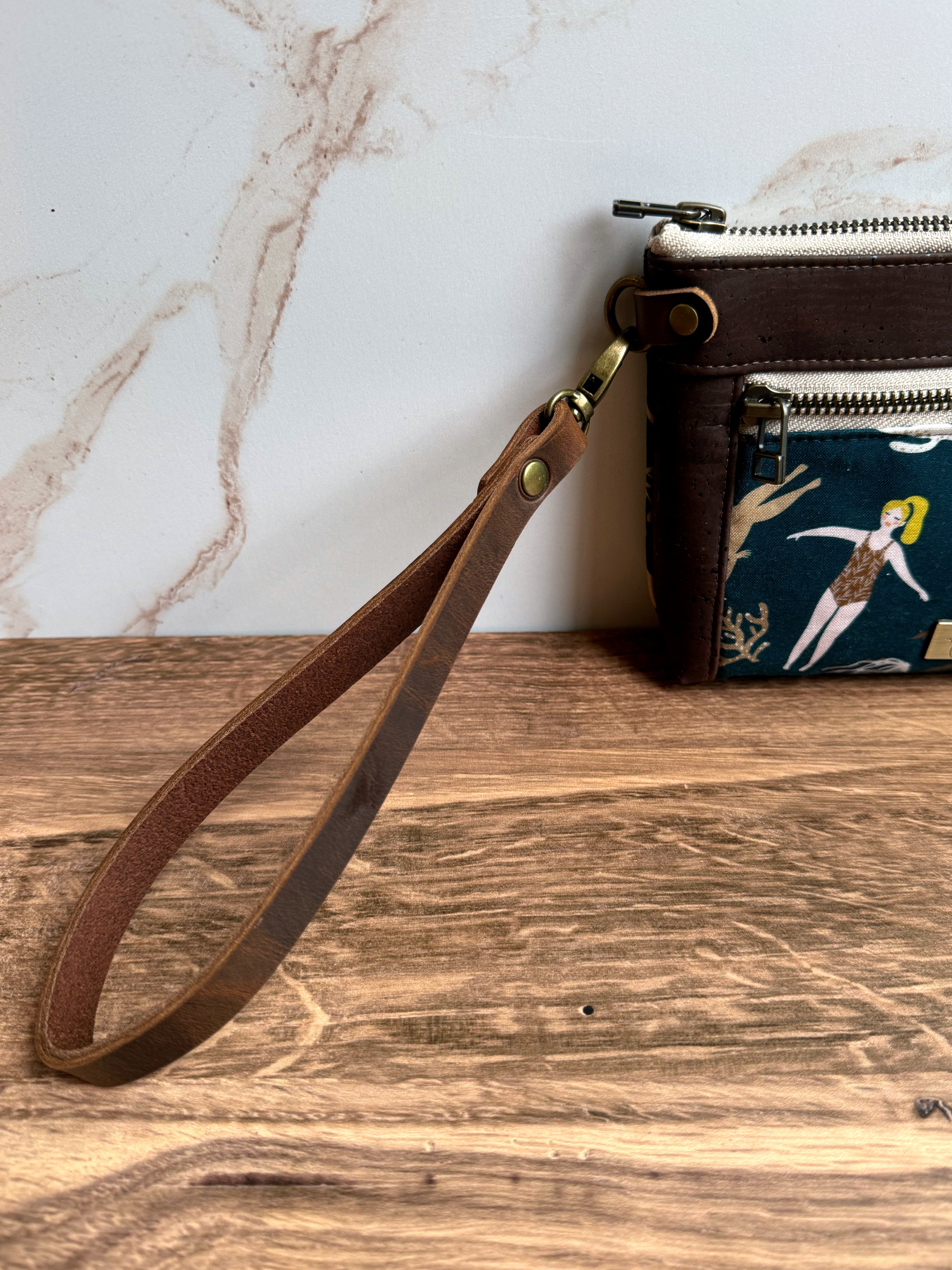 Wrist Straps - Snap to A Pouch or Wallet for an Instant Wristlet (in Leather, Waxed Canvas, & Many Colors) - KrisChris