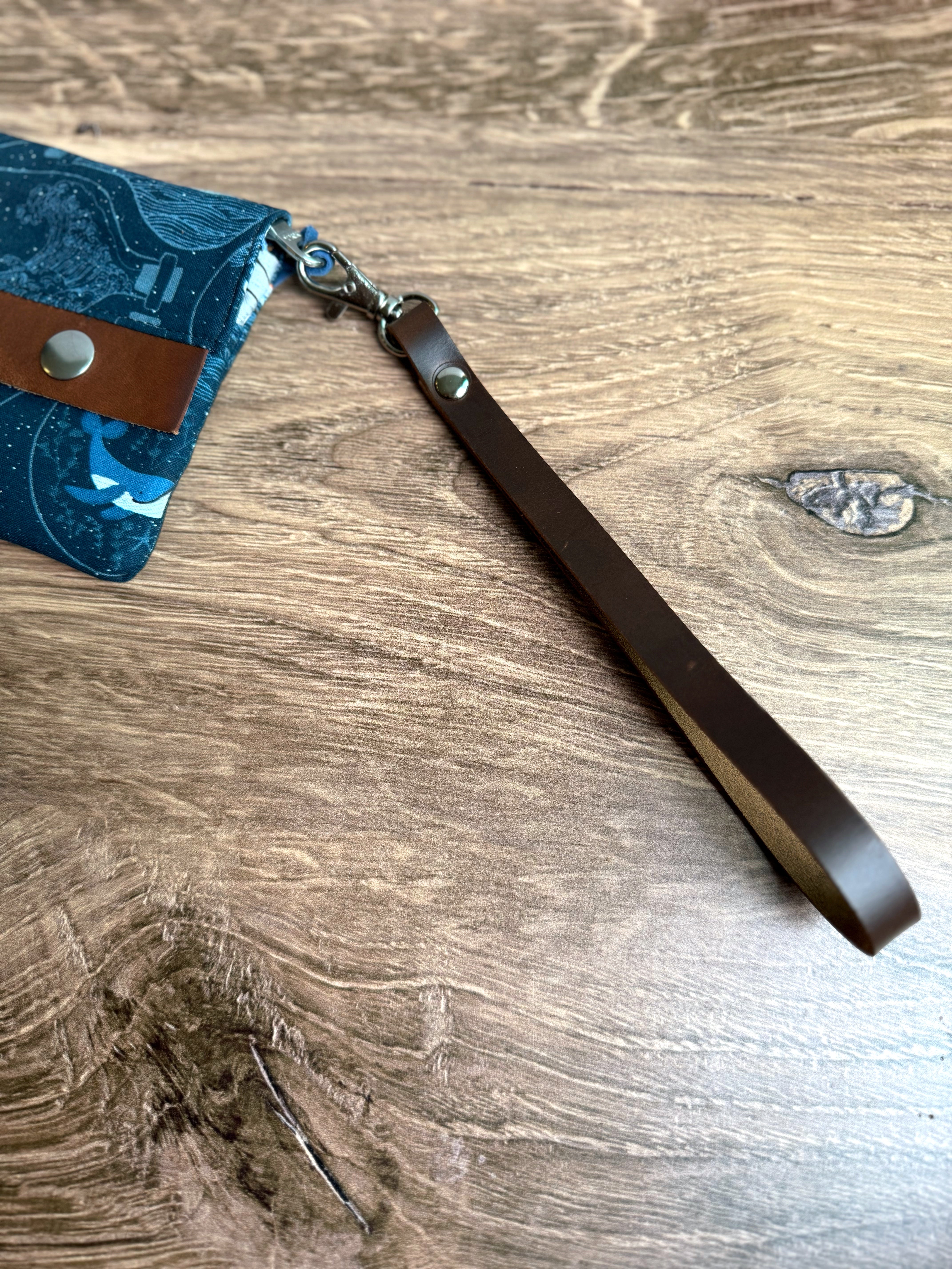 Wrist Straps - Snap to A Pouch or Wallet for an Instant Wristlet (in Leather, Waxed Canvas, & Many Colors) - KrisChris
