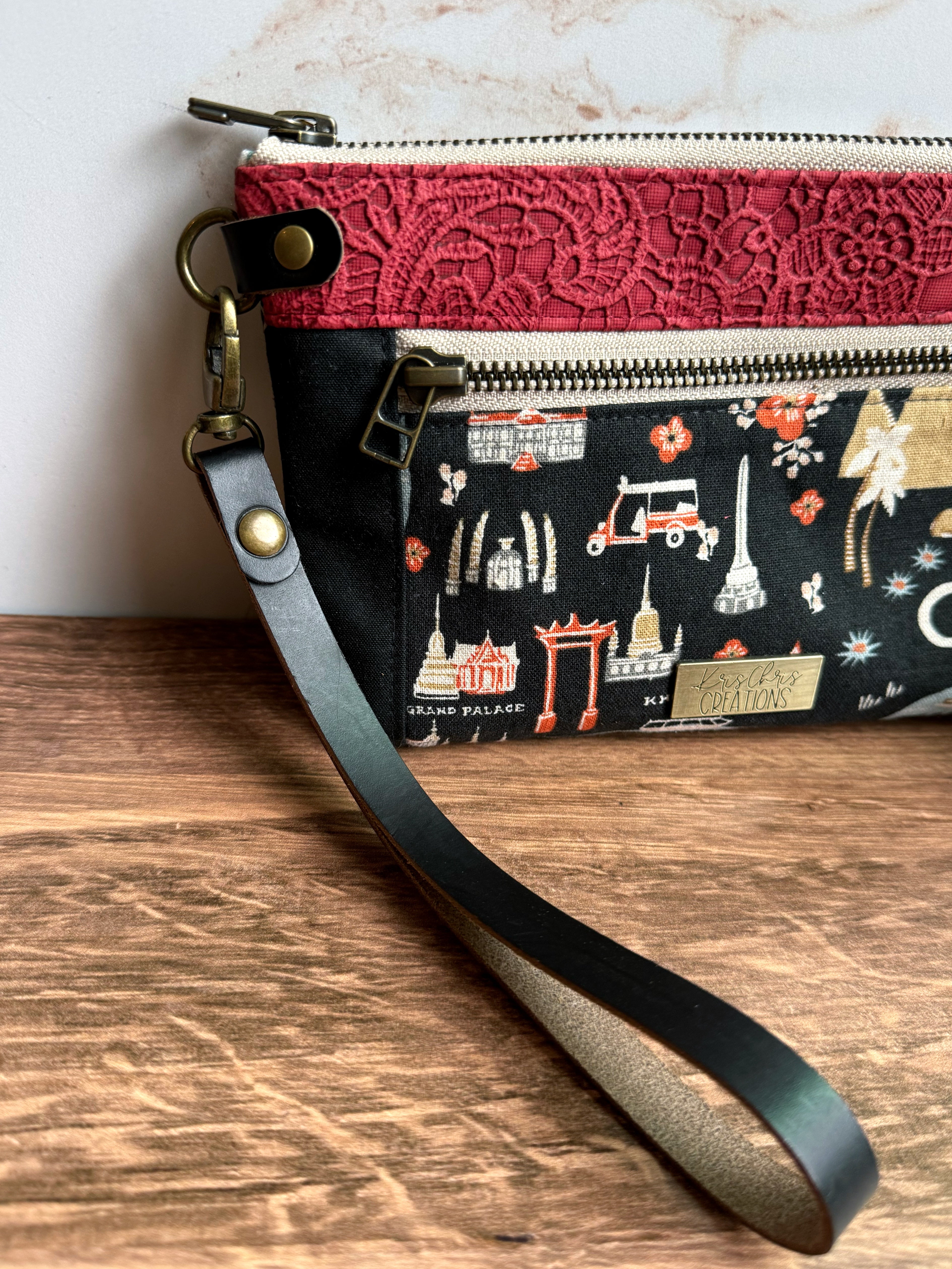 Wrist Straps - Snap to A Pouch or Wallet for an Instant Wristlet (in Leather, Waxed Canvas, & Many Colors) - KrisChris