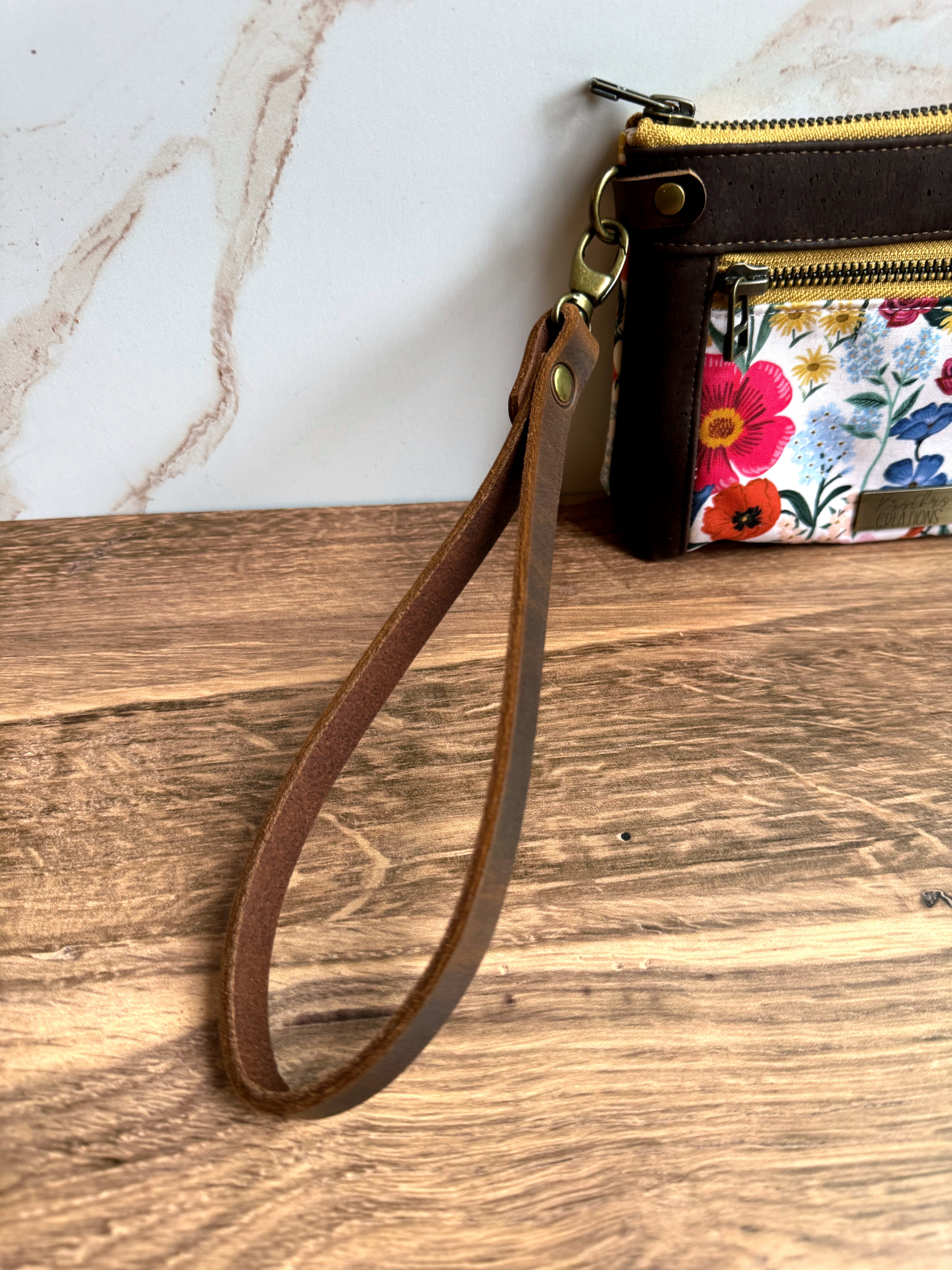 Wrist Straps - Snap to A Pouch or Wallet for an Instant Wristlet (in Leather, Waxed Canvas, & Many Colors) - KrisChris