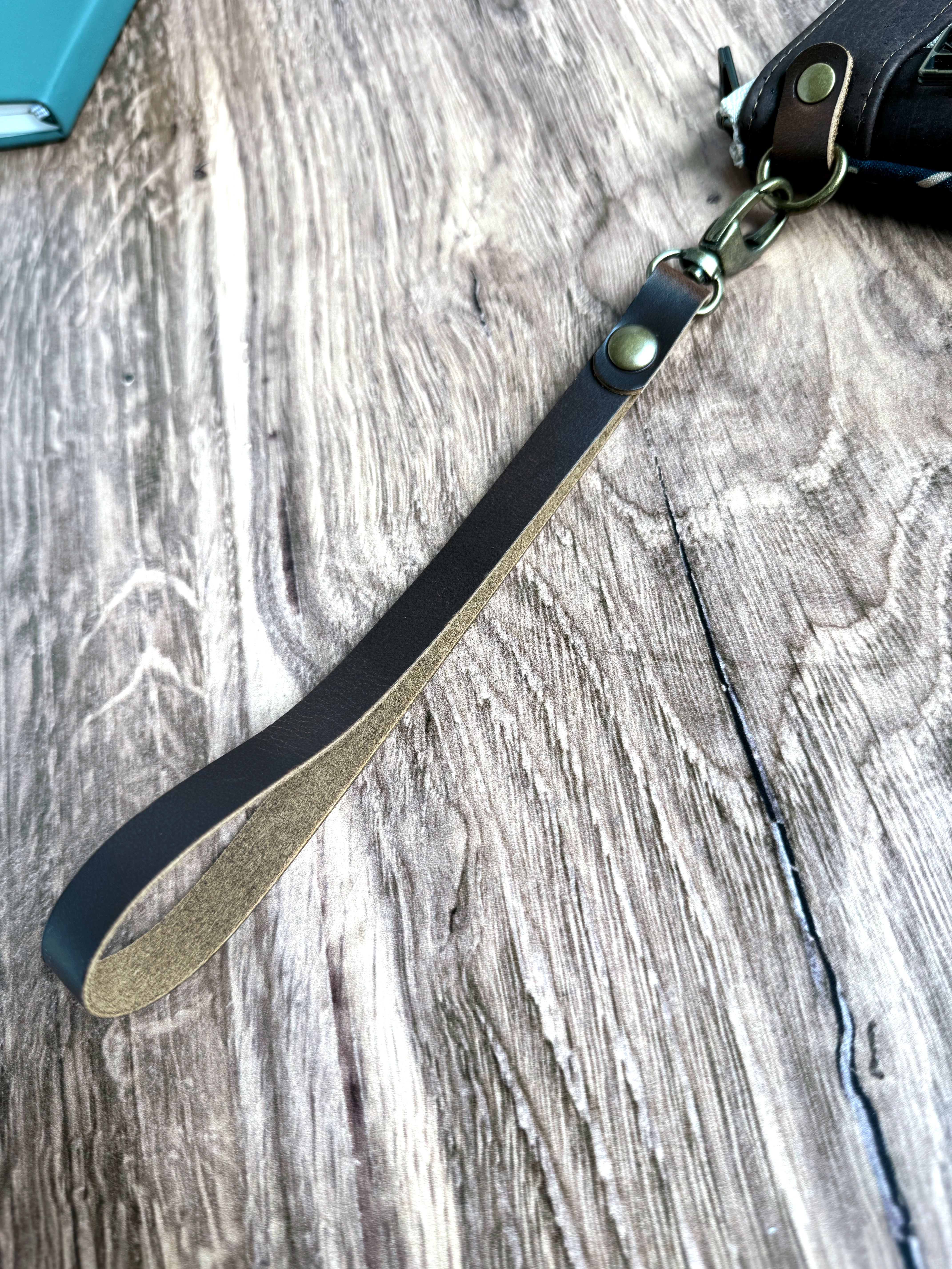 Wrist Straps - Snap to A Pouch or Wallet for an Instant Wristlet (in Leather, Waxed Canvas, & Many Colors) - KrisChris