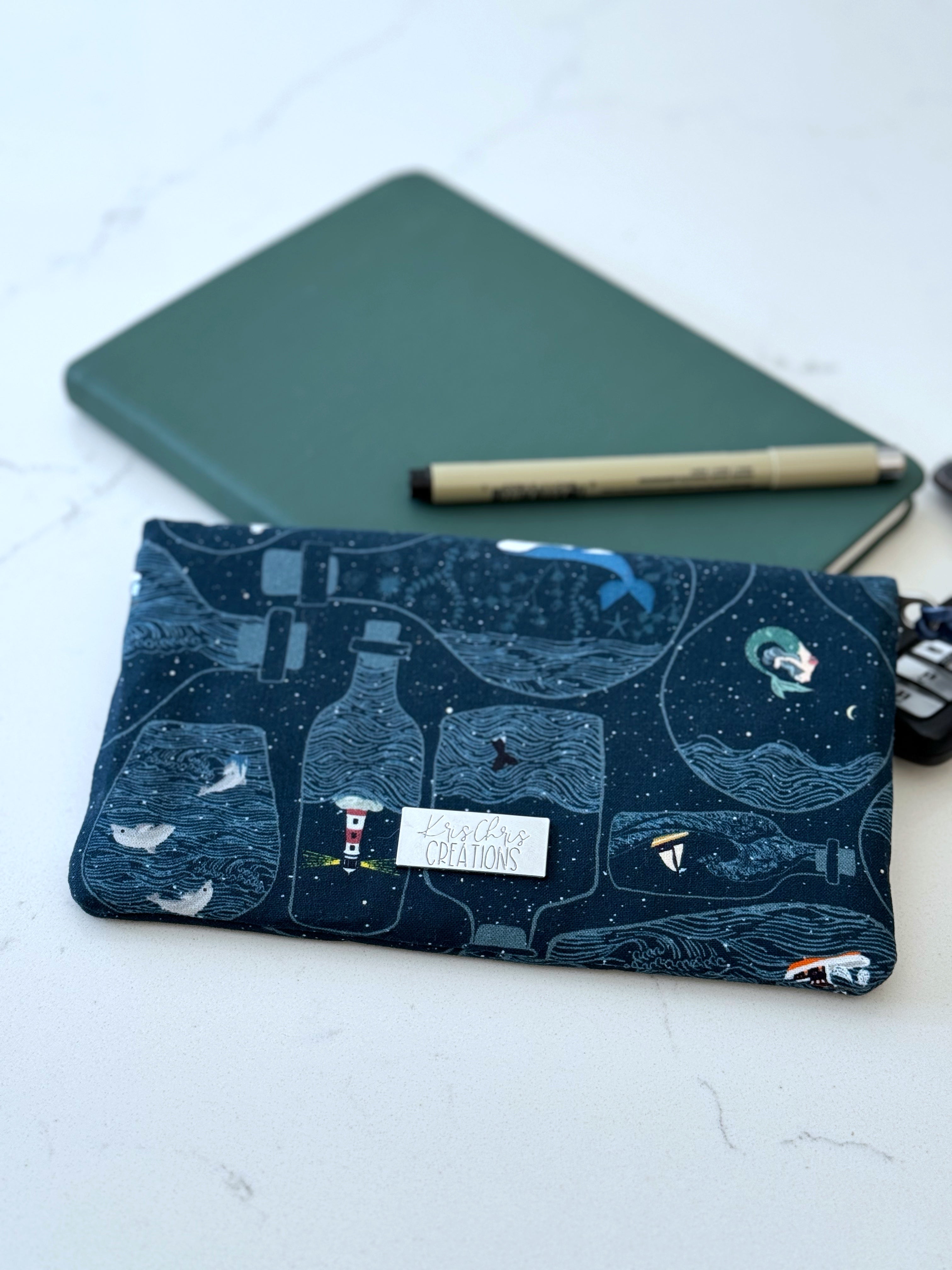 The Janet - Full Size Wallet in Imaginative Nautical Theme - KrisChris 